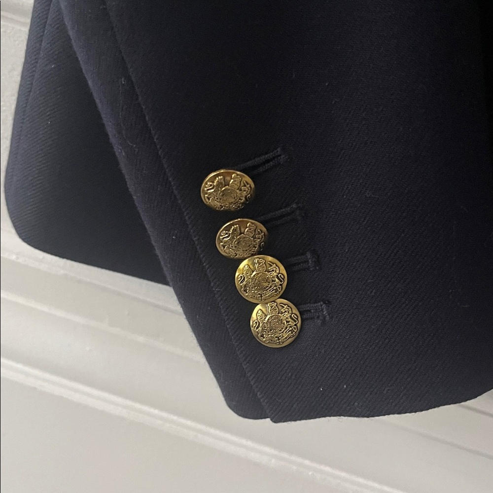 J. Crew Navy Blue Wool Blazer - Picture 5 of 9